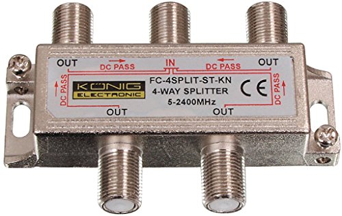 König SAT 4fach F-Splitter von KÖNIG