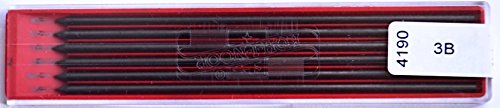 KOH-I-NOOR 4190 Set von 6 Minen in graphit-Bleistift diammetro 2,5 mm Härtegrad 3B von KOH-I-NOOR