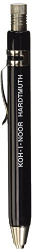KOH-I-NOOR Fallbleistift Druckbleistift Metall Fallminenstift schwarz - Minenstärke 3,2 mm von KOH-I-NOOR