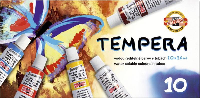 KOH-I-NOOR Temperafarben 10 x 16,0 ml von KOH-I-NOOR