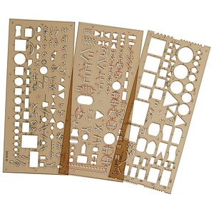 KOH-I-NOOR Zeichenschablonen-Set Elektro transparent von KOH-I-NOOR