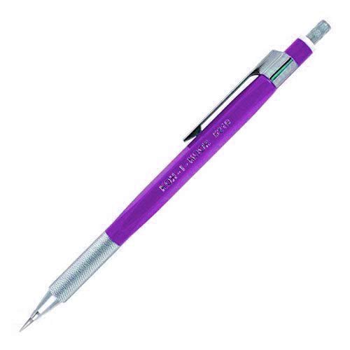 Koh-I-NOOR violett 2.0 mm Druckbleistift mit Spitzer und Clip (5219 Abklemmzangen) von KOH-I-NOOR