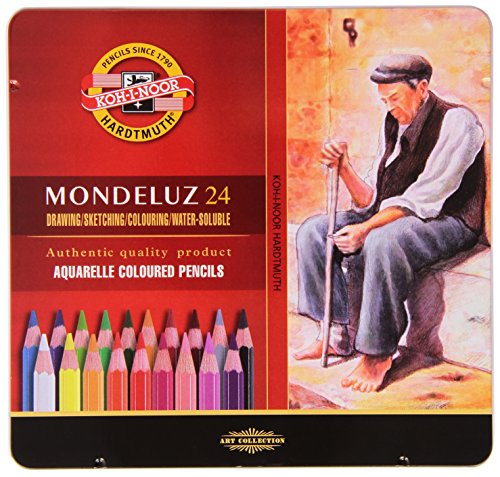 Koh-I-Noor Mondeluz Aquarell-Farbstifte (24 Stück) von KOH-I-NOOR