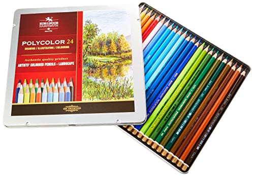 Koh-I-Noor Polycolor 3824/15 24 Farbstifte / Zeichenstifte für Künstler - exclusiv farbig von KOH-I-NOOR