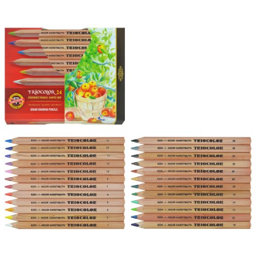 Koh-i-noor 24 Triocolor Drawing Colored Pencils. 3154 by Koh-I-Noor von KOH-I-NOOR