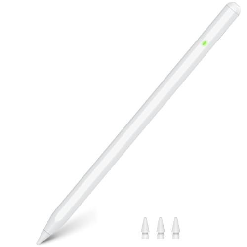 Pencil 1.Generation für Apple 2018-2024, KOKABI für iPad Stift mit extra großer Batteriekapazität, Pencil für iPad 1.Generation iPad 6/7/8/9/10, Air 3/4/5/M2, Mini 5/6, Pro 11"/12.9"/M4 von KOKABI