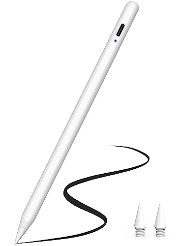 Stylus Pencil 1. Generation, Stift für iPad 2018-2024, Stylus Pen mit Tilt & Palm Rejection, Magnetische Stylus Pencil für iPad Pro 11"/12.9", iPad 6/7/8/9/10, iPad Air 3/4/5, iPad Mini 5/6 (Weiß) von KOKABI