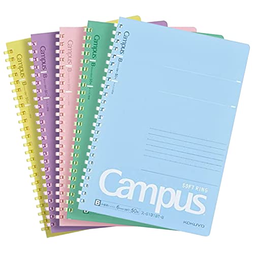 KOKUYO Campus SU-S131BT Notizbuch, A5, B 6 mm, gepunktet, liniert, 29 Linien, 50 Blatt, Set mit 5 Farben, Japan Import KOKUYO Campus SU-S131BT Notizbuch, A5, B 6 mm, gepunktet, liniert, 29 Linien, 50 Blatt, Set mit 5 Farben, Japan Import von KOKUYO