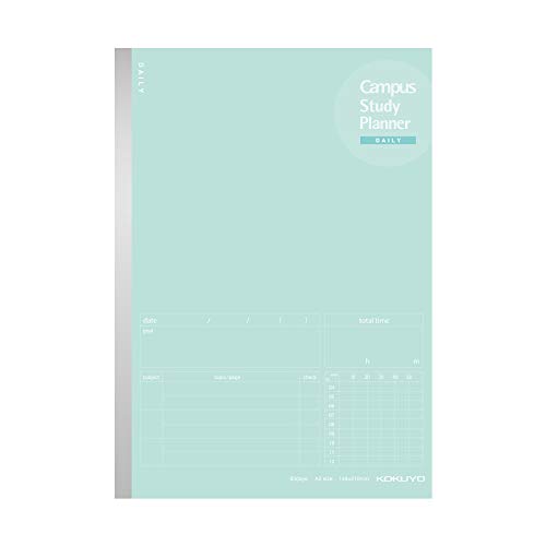 KOKUYO Campus Study Planner Notizbuch, Tagesliniert, A5, Mintgrün, für 63 Tage, Japan Import (NO-Y82MD-G) von KOKUYO
