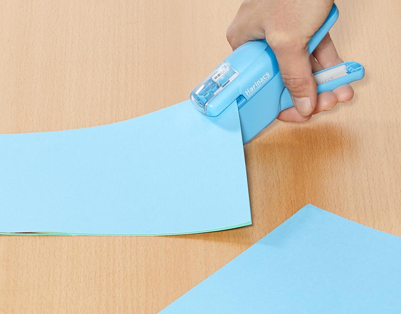 KOKUYO Klammerloses Heftgerät hellblau KOKUYO Klammerloses Heftgerät hellblau von KOKUYO