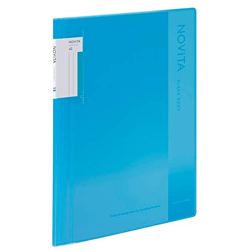 Kokuyo La-NV40LB File Clear Book, Novita, Fixed Type, A4, 40 Blatt, hellblau von KOKUYO