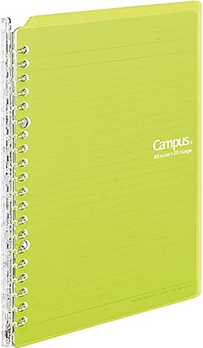Kokuyo campus binder notebook A5 20 holes 25-sheet yellow green Le -SP130YG von KOKUYO