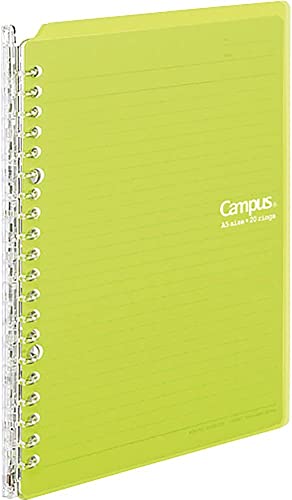 Kokuyo Campus Smart Ringbuch, bis zu 25 Blatt, A5, 20 Löcher, Gelbgrün (RU-SP130YG) von KOKUYO