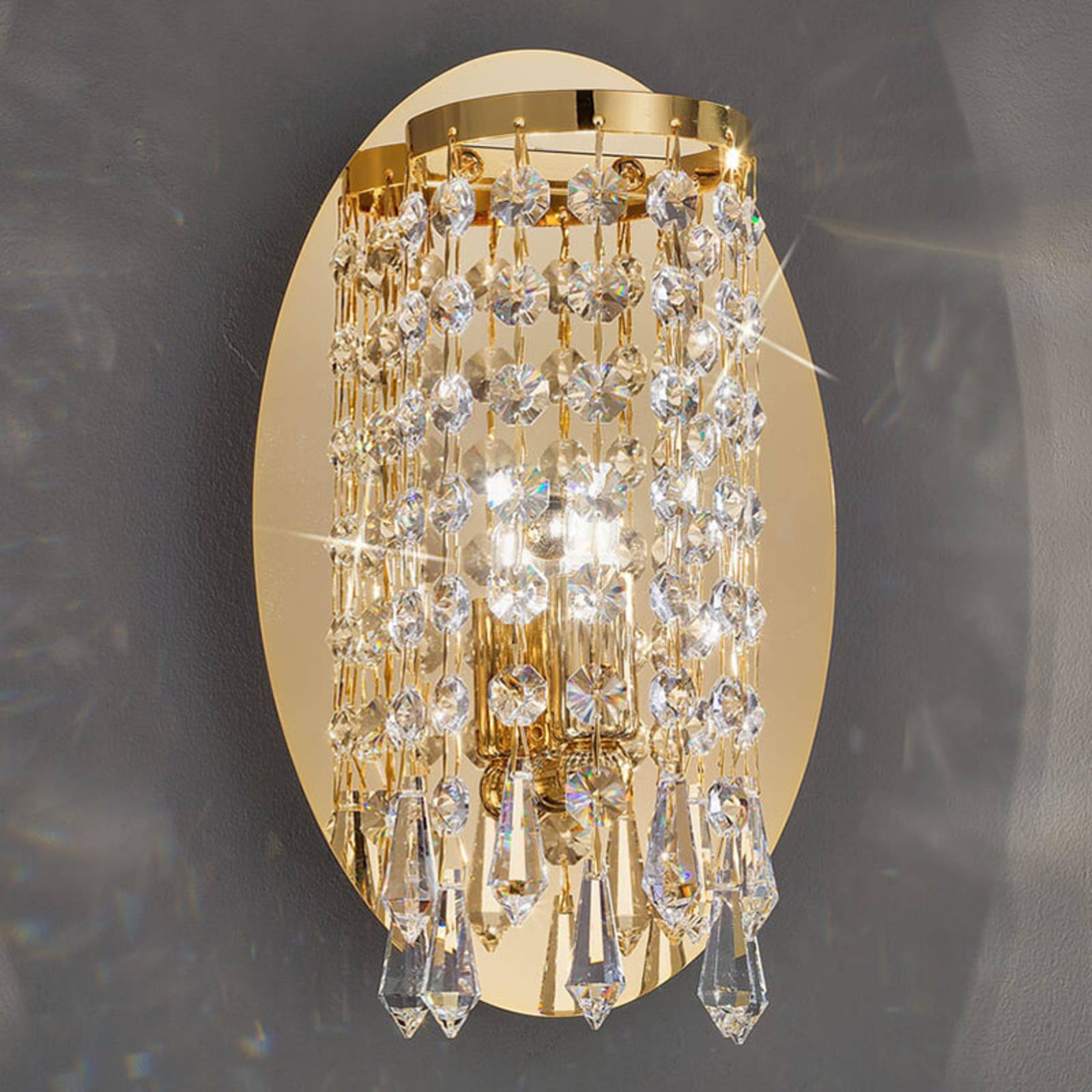 KOLARZ Charleston - Wandleuchte mit Kristall, gold KOLARZ Charleston - Wandleuchte mit Kristall, gold von KOLARZ