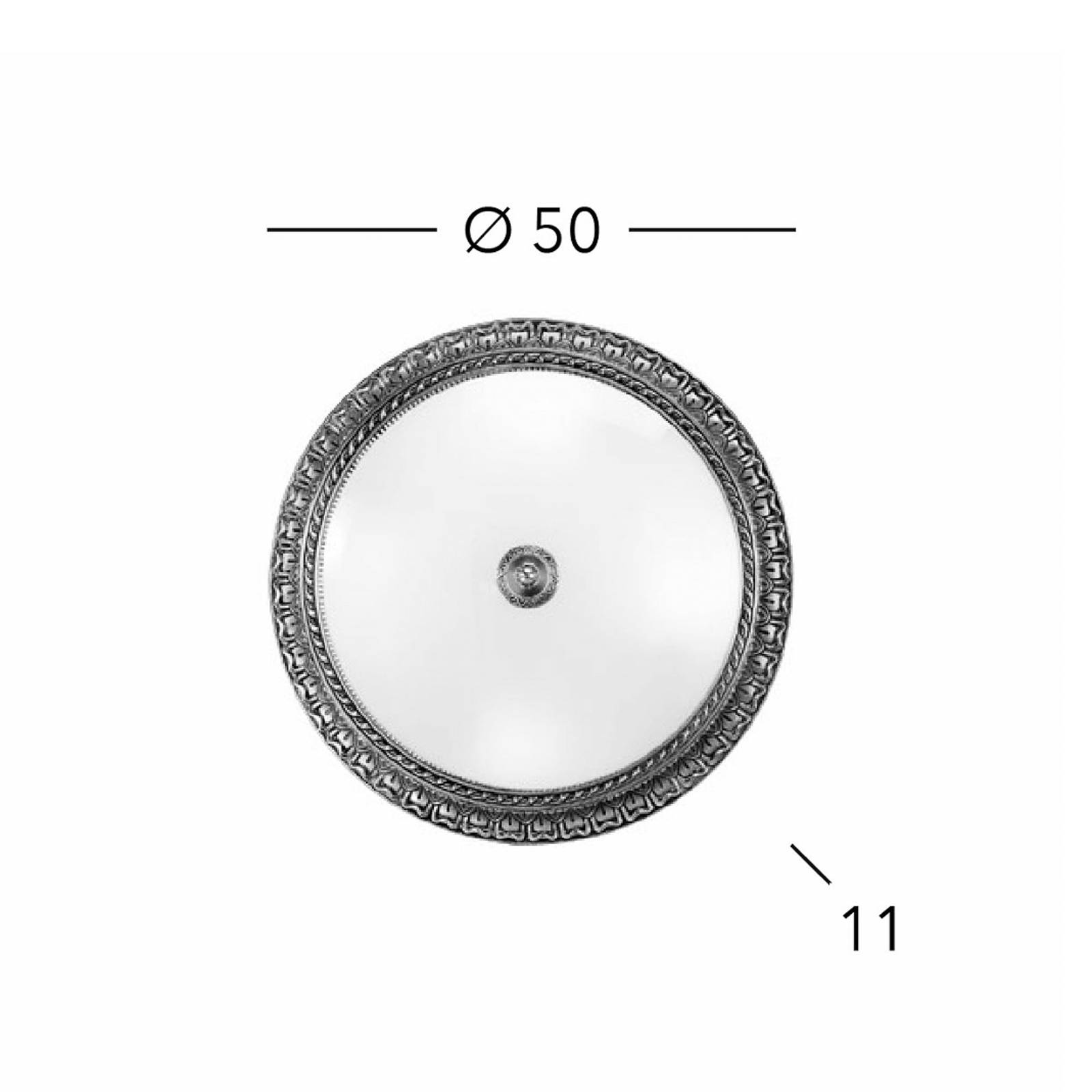 KOLARZ Deckenlampe Milady, Ø 50 cm, altmessingfarben KOLARZ Deckenlampe Milady, Ø 50 cm, altmessingfarben von KOLARZ