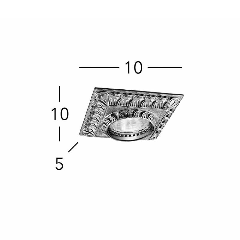 KOLARZ Deckenspot Milady, altmessingfarben, Länge 10 cm von KOLARZ