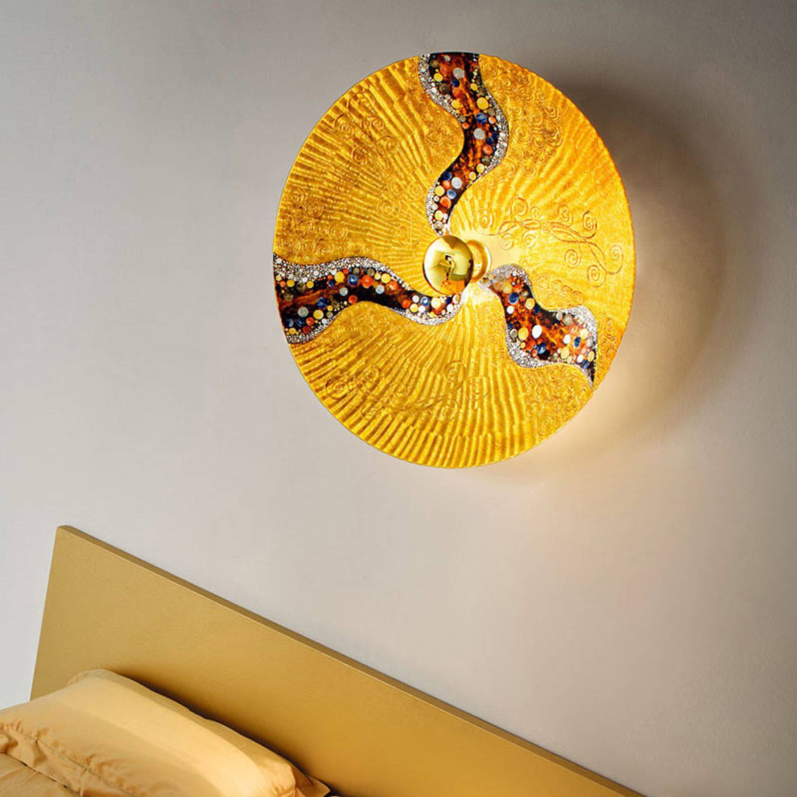 KOLARZ Luna Kiss Gold Wandleuchte 24 kt, Ø 89 cm KOLARZ Luna Kiss Gold Wandleuchte 24 kt, Ø 89 cm von KOLARZ
