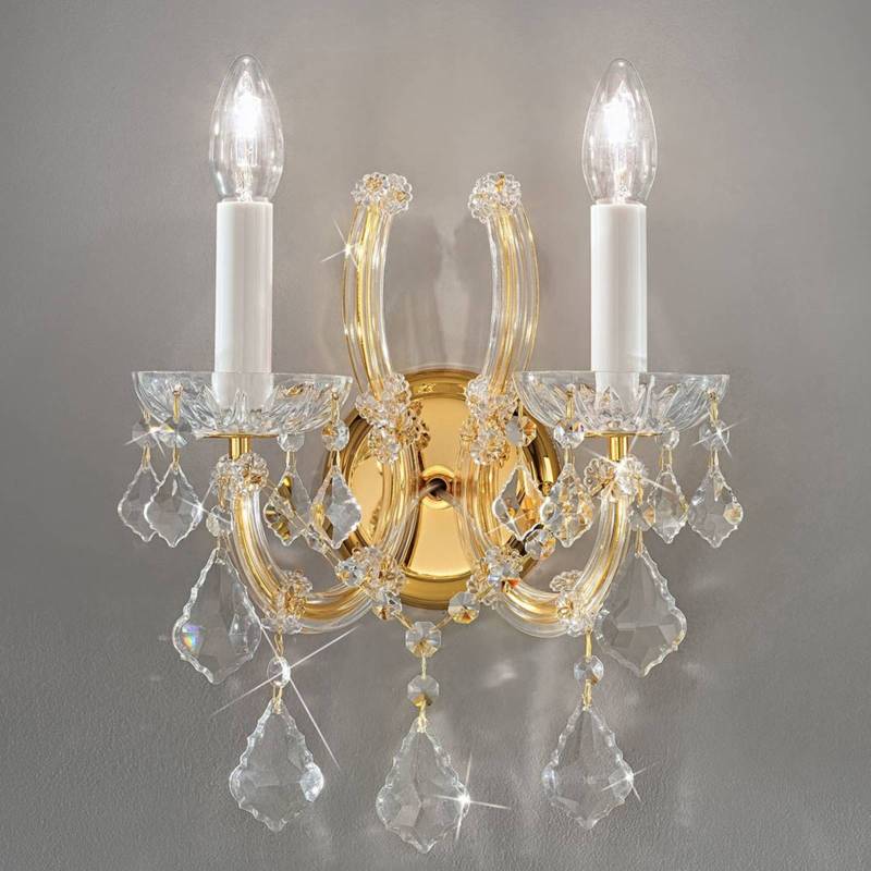 KOLARZ Maria Louise Wandlampe Gold 24 kt 2-flammig von KOLARZ