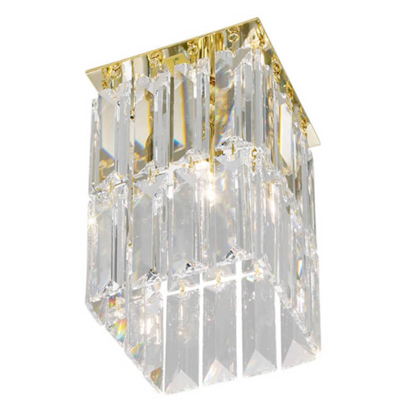 KOLARZ Prisma - goldene Kristall-Deckenleuchte von KOLARZ