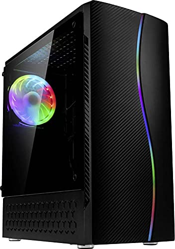 ATX Inspire K5 A RGB Mid Tower Gehäuse mit Glaspanel, Schwarz ATX Inspire K5 A RGB Mid Tower Gehäuse mit Glaspanel, Schwarz von KOLINK