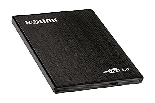 KOLINK 2,5 Zoll Festplattengehäuse Portable SATA HDD/SSD USB 3.0 Mobiles Externes Gehäuse, External Hard Drive Case, Externe ssd Hülle. SATA-Interface unterstützt SATA-3G-Standard von KOLINK