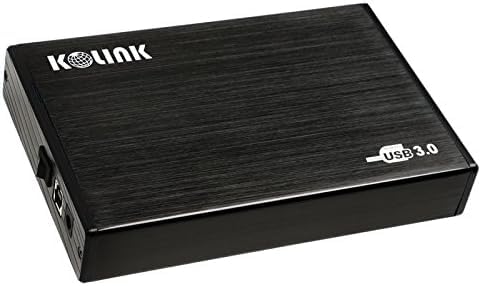 KOLINK 3,5 Zoll Festplattengehäuse Portable SATA HDD/SSD USB 3.0 Mobiles Externes Gehäuse, External Hard Drive Case, Externe ssd Hülle; SATA-Interface unterstützt SATA-3G-Standard von KOLINK