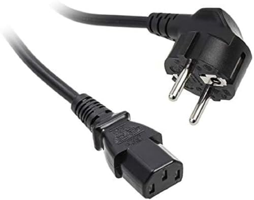 KOLINK KKTP01 Standard-Netzkabel mit SchuKo- und C13-Stecker (Kaltgerätestecker) 1,8 m Länge, 0,75 mm², 10 Ampere schwarz von KOLINK