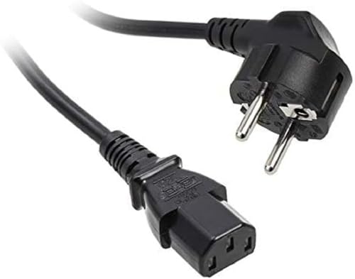 KOLINK Netzkabel für Computer Schwarz SchuKo auf PC Kaltgerätestecker C13-1,2 Meter Schwarz Netz Kabel Gewinkelt für die Meisten Computer Netzteile benötigt Wird von KOLINK