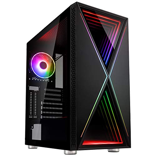 KOLINK Void X Midi Tower PC-Gehäuse, Computergehäuse, PC Hülle, PC Gehäuse ARGB, Gaming PC Case, PC Tower Gehäuse, Computer Gehäuse Gaming von KOLINK