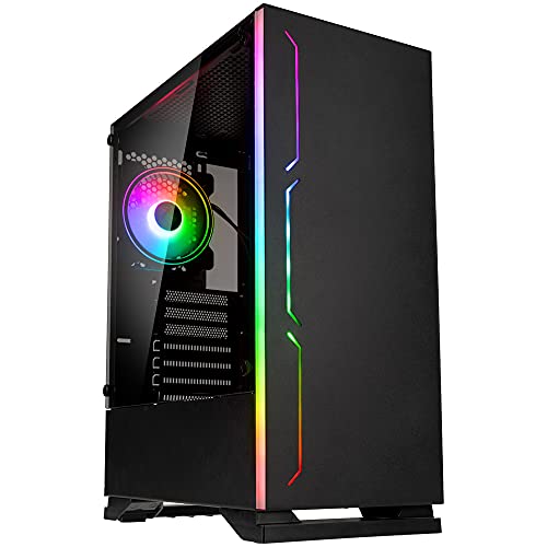 Kolink Inspire K11 ARGB Midi-Tower, PC Gehäuse mit Tempered Glass Seitenteil, Computer Case mit RGB Lüfter, Case PC Gaming Wasserkühlung, Computer Gehäuse, PC Case Black, PC-Gehäuse ATX, Schwarz Kolink Inspire K11 ARGB Midi-Tower, PC Gehäuse mit Tempered Glass Seitenteil, Computer Case mit RGB Lüfter, Case PC Gaming Wasserkühlung, Computer Gehäuse, PC Case Black, PC-Gehäuse ATX, Schwarz von KOLINK