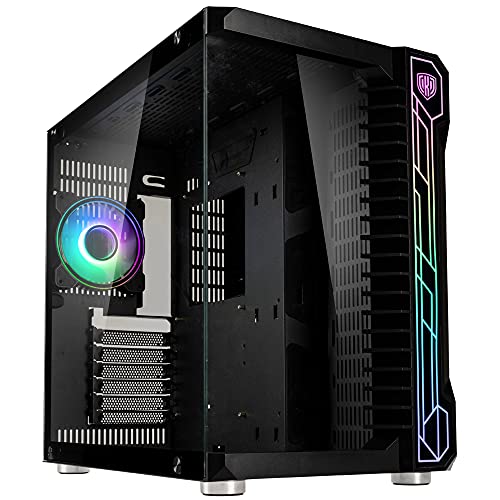 Kolink Unity Code X PC Gehäuse für Wasserkühlung, Mid Tower Case mit ARGB-beleuchteter Front, Glas Gehäuse PC mit Vertikaler GPU-Einbau Möglich Kolink Unity Code X PC Gehäuse für Wasserkühlung, Mid Tower Case mit ARGB-beleuchteter Front, Glas Gehäuse PC mit Vertikaler GPU-Einbau Möglich von KOLINK