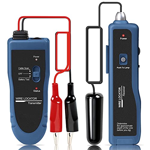 KOLSOL F02 Pro Erdkabel-Suchgerät, Kabelsuchgerät mit Kopfhörer, Kabeltester für Hundezaunkabel, Drähte zur Bewässerungssteuerung von KOLSOL