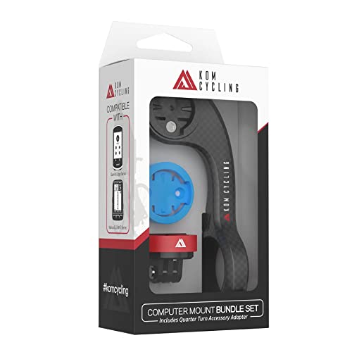 KOM Cycling CM06 Quick Release GoPro Computerhalterung für Wahoo und Garmin Fahrradcomputer (Fahrradhalterung kompatibel mit Edge 1050, Wahoo Ace und andere) 1050 Fahrradhalterung kompatibel mit GoPro von KOM Cycling