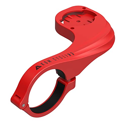 KOM Cycling Rote Garmin Fahrradhalterung von Garmin Edge Mount für Garmin Edge 530 und andere Garmin Modelle von KOM Cycling