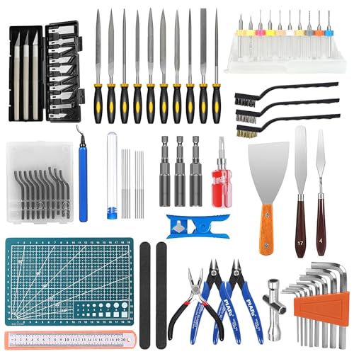 KOMABLEN 84PCS 3D Drucker Zubehör, 3D Drucker Werkzeug, 3D-Drucker-Zubehörteile mit Handentgrater, Akupunkturnadeln Reinigungsset, Düsenwechselwerkzeug, Gravieren und Entfernungswerkzeug von KOMABLEN