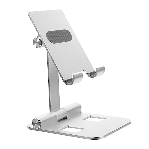 KOMBIUDA 1 Stück Klappbarer Handyständer Verstellbarer Telefonhalter Telefon Desktop Halterung Handyhalter Telefonunterstützung Desktop Telefonständer Universal Telefonhalter Silber KOMBIUDA 1 Stück Klappbarer Handyständer Verstellbarer Telefonhalter Telefon Desktop Halterung Handyhalter Telefonunterstützung Desktop Telefonständer Universal Telefonhalter Silber von KOMBIUDA