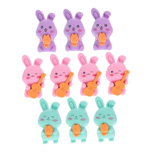 KOMBIUDA 10 Stück Bunny Eraser Schulmaterial für Mädchen Radoon des Radiergummis Cartoon Radiergummis Hasen Radiergummi preise für klassenzimmer für das Klassenzimmer von KOMBIUDA