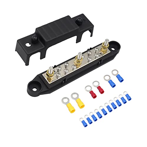 KOMBIUDA 1Satz Post Terminalblock mit Abdeckung für Autoboot Teiliges Stromverteilungsblock Kit für Große Robuste Nylonbasis für Isolierung KOMBIUDA 1Satz Post Terminalblock mit Abdeckung für Autoboot Teiliges Stromverteilungsblock Kit für Große Robuste Nylonbasis für Isolierung von KOMBIUDA