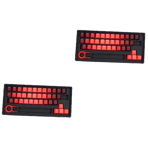 KOMBIUDA 2 Sätze Tastenkappe Tastaturzubehör Klaviatur Prämie Tastaturen mechanische tastatur einzigartige Tastaturkappen Tastaturschutz Haushalt Suite Schutzfilm pbt von KOMBIUDA