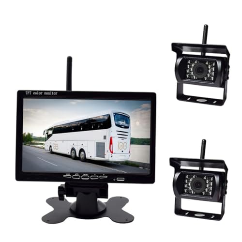 KOMBIUDA 2 Stück Auto-Monitor Rückfahrkamera Drahtlos Drahtloser Armaturenbrett Für Autos Auto Rückfahrkamera Schwarz KOMBIUDA 2 Stück Auto-Monitor Rückfahrkamera Drahtlos Drahtloser Armaturenbrett Für Autos Auto Rückfahrkamera Schwarz von KOMBIUDA