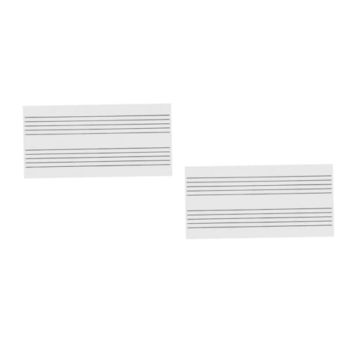 KOMBIUDA 2 Stück Mitarbeiter Whiteboard Aufkleber Whiteboards Magnetische Trocken Abwischbare Tafel Notiz Lesetafel Magnetische Trocken Abwischbare Musik Lehrtafel Trocken von KOMBIUDA