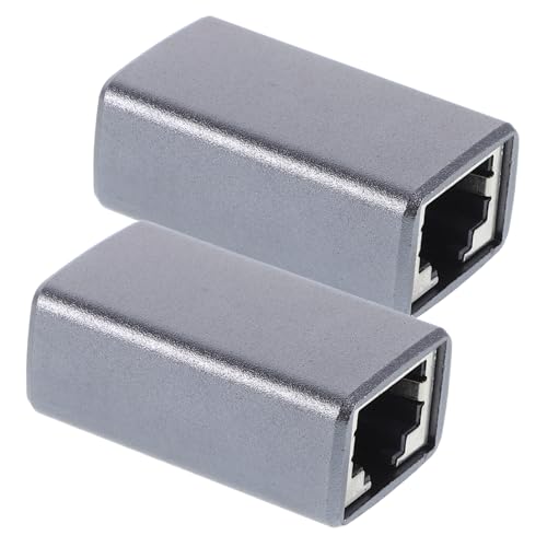 KOMBIUDA 2 Stück Netzwerkdocking -Gerät Inline -Koppler -Ethernet -Kabel Connector weiblich zu weiblich Netzwerkkoppler Ethernet-Kabelanschluss Aluminiumlegierung Dark Grey KOMBIUDA 2 Stück Netzwerkdocking -Gerät Inline -Koppler -Ethernet -Kabel Connector weiblich zu weiblich Netzwerkkoppler Ethernet-Kabelanschluss Aluminiumlegierung Dark Grey von KOMBIUDA