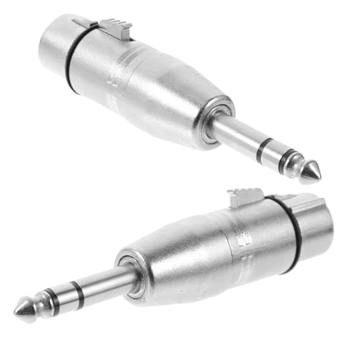 KOMBIUDA 2Stücke Xlr Adapter Xlr Buchse Klinkenstecker Mikrofonadapter für Audioanwendungen Design Kompatibel mit Verschiedenen Audiogeräten KOMBIUDA 2Stücke Xlr Adapter Xlr Buchse Klinkenstecker Mikrofonadapter für Audioanwendungen Design Kompatibel mit Verschiedenen Audiogeräten von KOMBIUDA