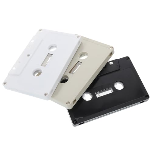 KOMBIUDA 3 Stück Banddekoration Kassettenhüllen Leere Kassetten Kassettenband Kassettenmusik Kassettenrekorder Mikrokassetten Leere Audiokassette Bandkassette Plastik KOMBIUDA 3 Stück Banddekoration Kassettenhüllen Leere Kassetten Kassettenband Kassettenmusik Kassettenrekorder Mikrokassetten Leere Audiokassette Bandkassette Plastik von KOMBIUDA