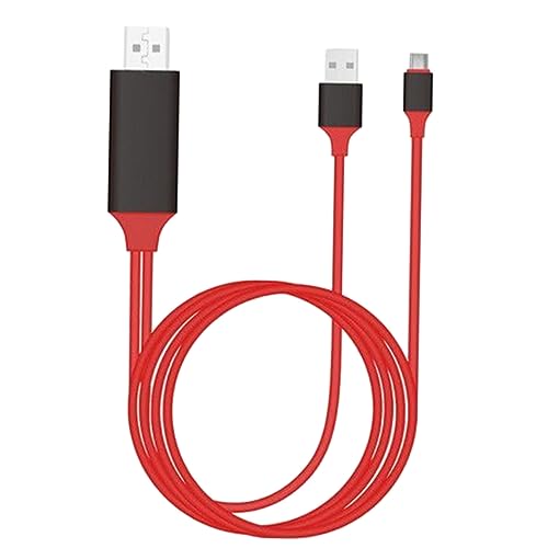 KOMBIUDA 30Hz USB C zu Kabel C zu Adapter mit USB Ladefunktion Kompatibel mit Notebook Stabiler Signalübertragung Rot KOMBIUDA 30Hz USB C zu Kabel C zu Adapter mit USB Ladefunktion Kompatibel mit Notebook Stabiler Signalübertragung Rot von KOMBIUDA