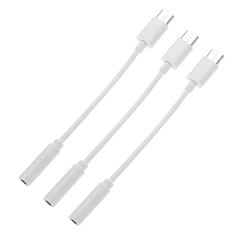 KOMBIUDA 3Stücke USB C Kopfhörer Adapter C Klinkenbuchse Aux Audio für Pixel Z Mehr Weißes Kabel für Klaren Sound KOMBIUDA 3Stücke USB C Kopfhörer Adapter C Klinkenbuchse Aux Audio für Pixel Z Mehr Weißes Kabel für Klaren Sound von KOMBIUDA