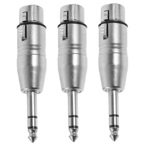 KOMBIUDA 3Stücke Xlr Adapter Robuste Audioadapter für Mikrofone Kopfhörerverstärker Gitarren für Aufnahmestudios Live Performances KOMBIUDA 3Stücke Xlr Adapter Robuste Audioadapter für Mikrofone Kopfhörerverstärker Gitarren für Aufnahmestudios Live Performances von KOMBIUDA