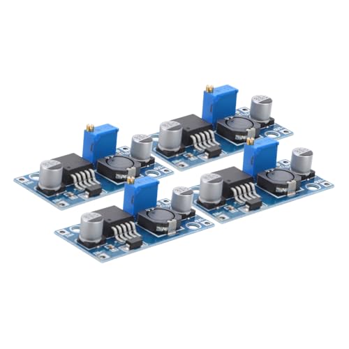 KOMBIUDA 4 Stück Einstiegsnetz-versorgungsmodul Spannungswandlermodul Leistungsmodul Steigern Spannungsregler Gleichstromwandler Einstellbares Modul Elektronisches Bauteil KOMBIUDA 4 Stück Einstiegsnetz-versorgungsmodul Spannungswandlermodul Leistungsmodul Steigern Spannungsregler Gleichstromwandler Einstellbares Modul Elektronisches Bauteil von KOMBIUDA
