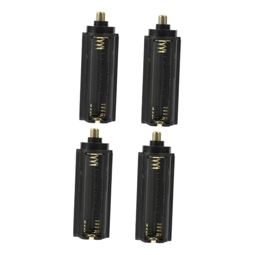KOMBIUDA 4 Stück Zubehör für Batteriekästen Batteriefach selbst bauen 3 AAA-Batteriehalter Taschenlampen-Batteriebehälter Batterie-Aufbewahrungsboxen AAA Batteriehalter Metall Schwarz KOMBIUDA 4 Stück Zubehör für Batteriekästen Batteriefach selbst bauen 3 AAA-Batteriehalter Taschenlampen-Batteriebehälter Batterie-Aufbewahrungsboxen AAA Batteriehalter Metall Schwarz von KOMBIUDA