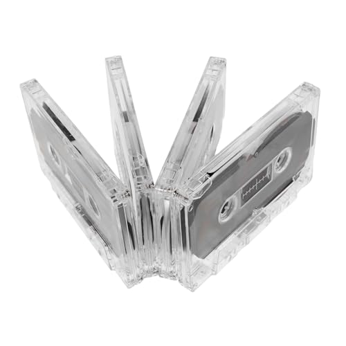 KOMBIUDA 4 Stücke leeres Band Leere Tonbänder Kassettenband zum Sprechen leeres Tonband Leere Audiokassette Kassette Tape Player Leere Kassette Kassettenrekord Plastik KOMBIUDA 4 Stücke leeres Band Leere Tonbänder Kassettenband zum Sprechen leeres Tonband Leere Audiokassette Kassette Tape Player Leere Kassette Kassettenrekord Plastik von KOMBIUDA